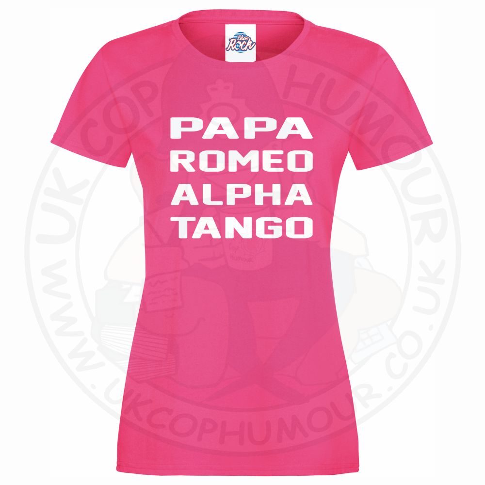 Womens Papa Romeo Alpha Tango T-Shirt - Image 7