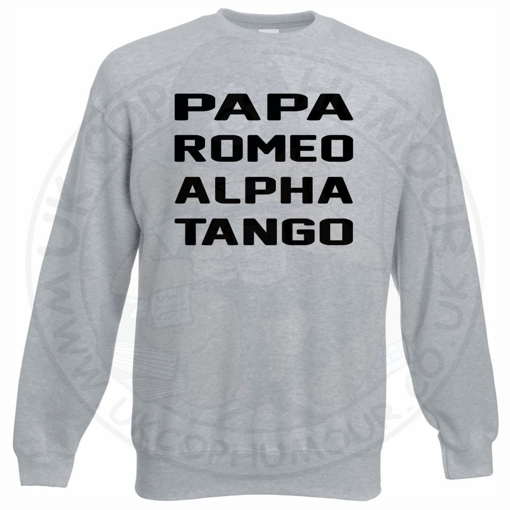 Papa Romeo Alpha Tango Sweatshirt - Image 4