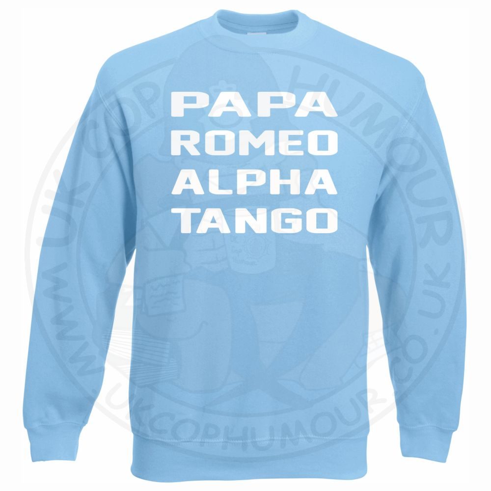 Papa Romeo Alpha Tango Sweatshirt - Image 9