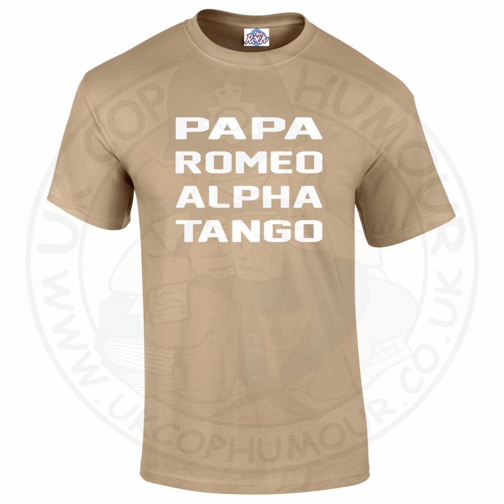Mens Papa Romeo Alpha Tango T-Shirt - Image 6