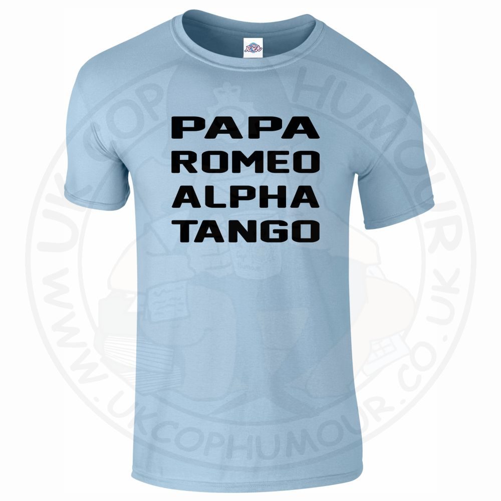 Mens Papa Romeo Alpha Tango T-Shirt - Image 9