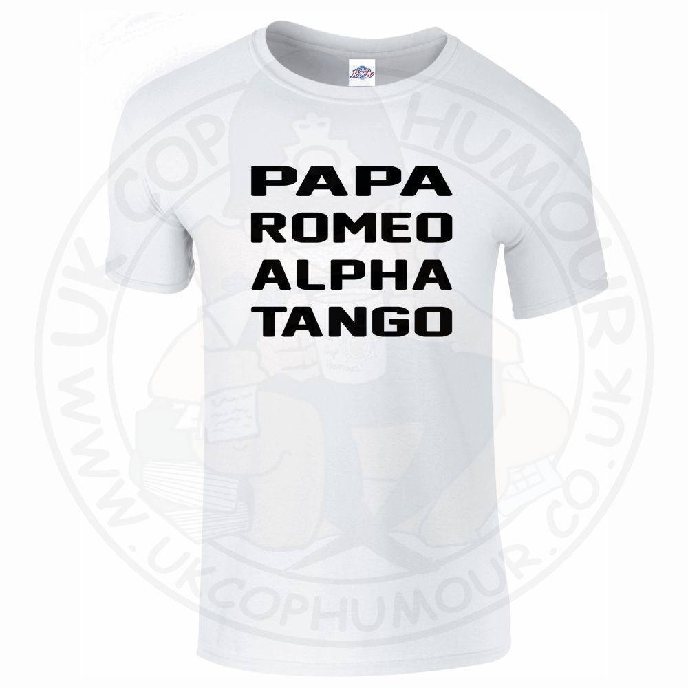 Mens Papa Romeo Alpha Tango T-Shirt - Image 17