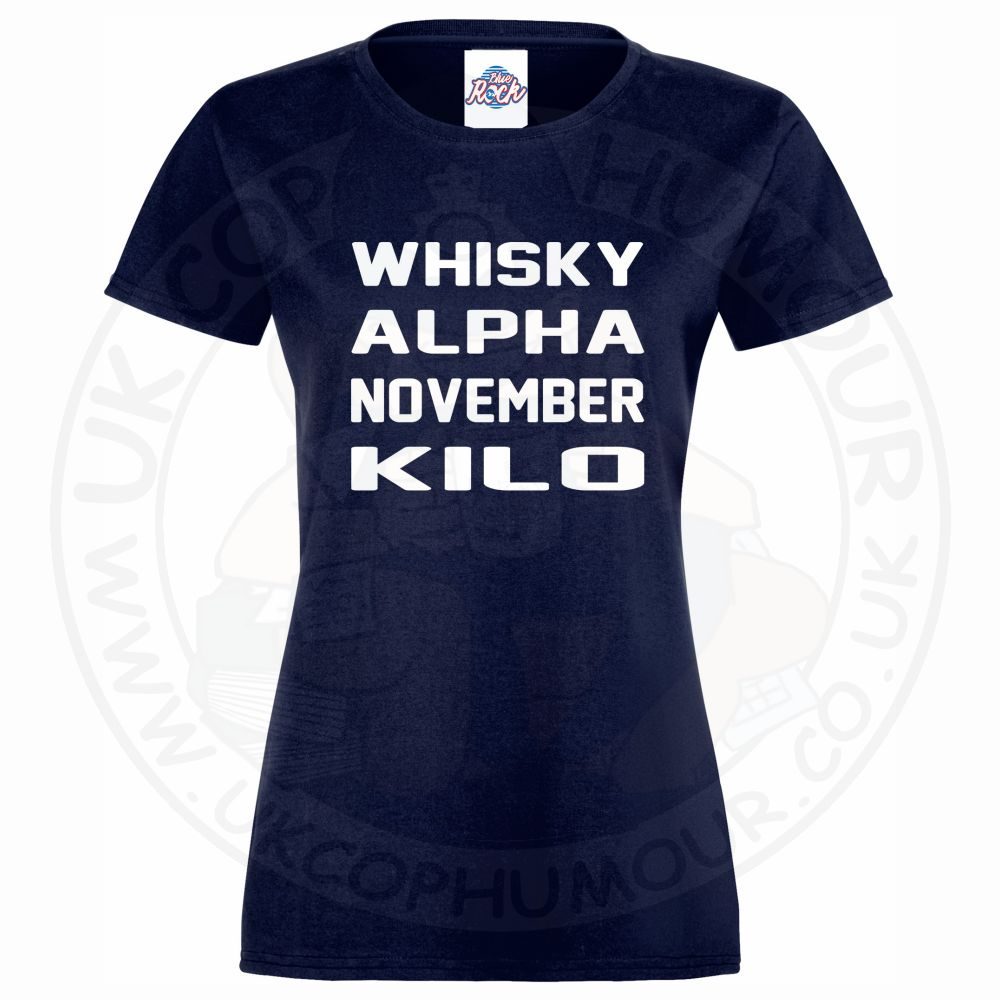 Womens Whiskey Alpha November Kilo T-Shirt - Image 5