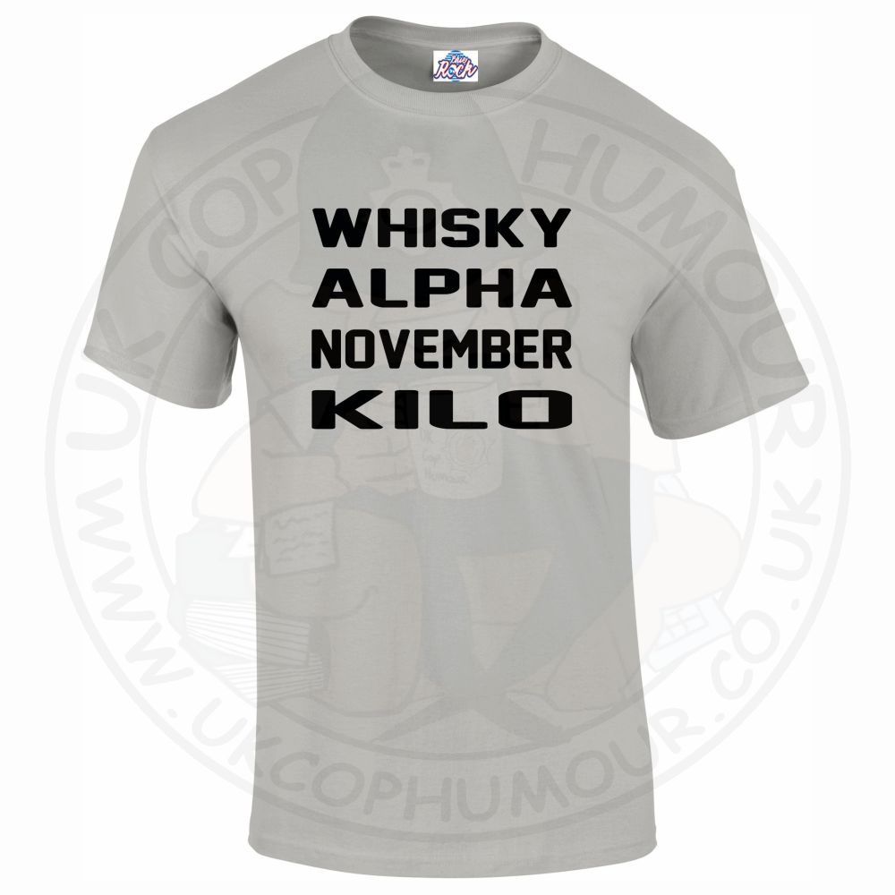 Mens Whiskey Alpha November Kilo T-Shirt - Image 7