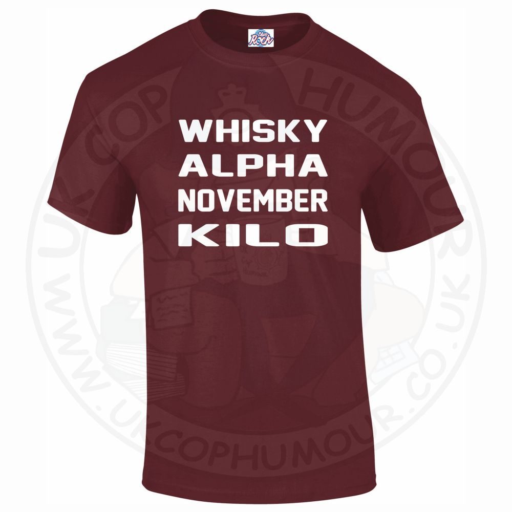 Mens Whiskey Alpha November Kilo T-Shirt - Image 10