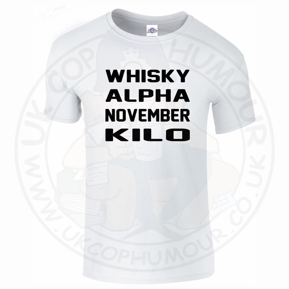 Mens Whiskey Alpha November Kilo T-Shirt - Image 17
