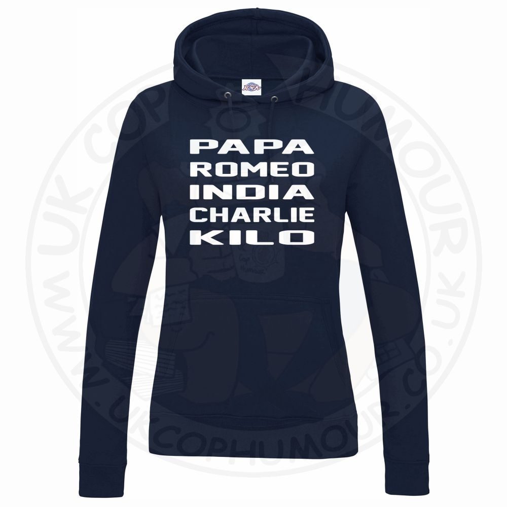 Womens Papa Romeo India Charlie Kilo Hoodie - Image 8