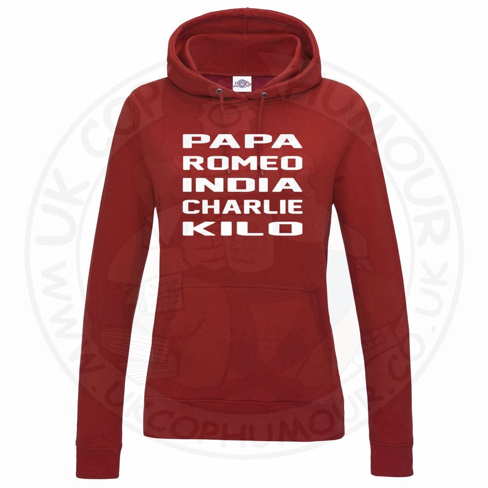 Womens Papa Romeo India Charlie Kilo Hoodie - Image 11