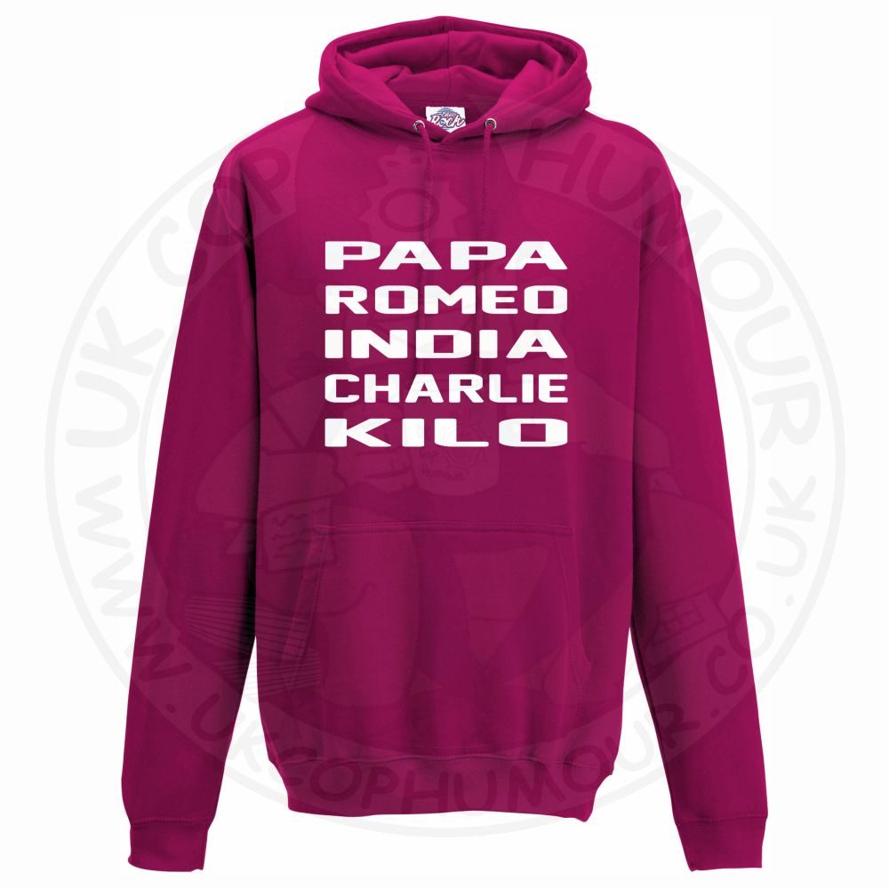 Unisex Papa Romeo India Charlie Kilo Hoodie - Image 7