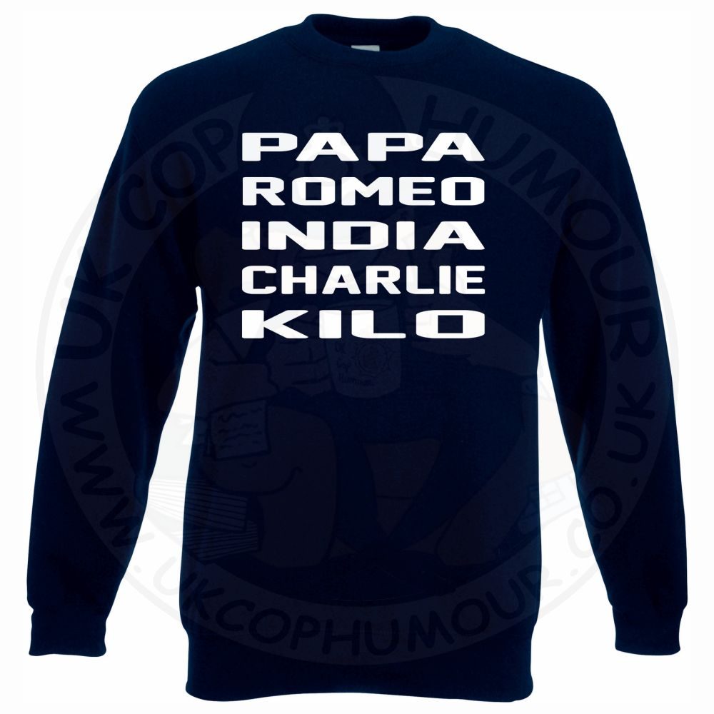 Papa Romeo India Charlie Kilo Sweatshirt - Image 6