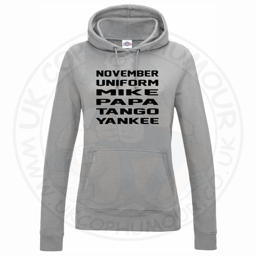 Womens November Uniform Mike Papa Tango Yankee Hoodie - Image 5