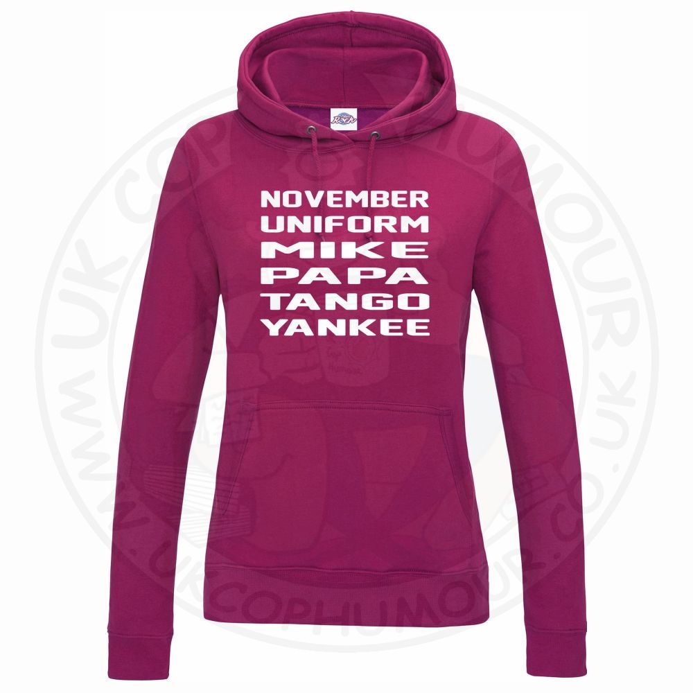 Womens November Uniform Mike Papa Tango Yankee Hoodie - Image 6
