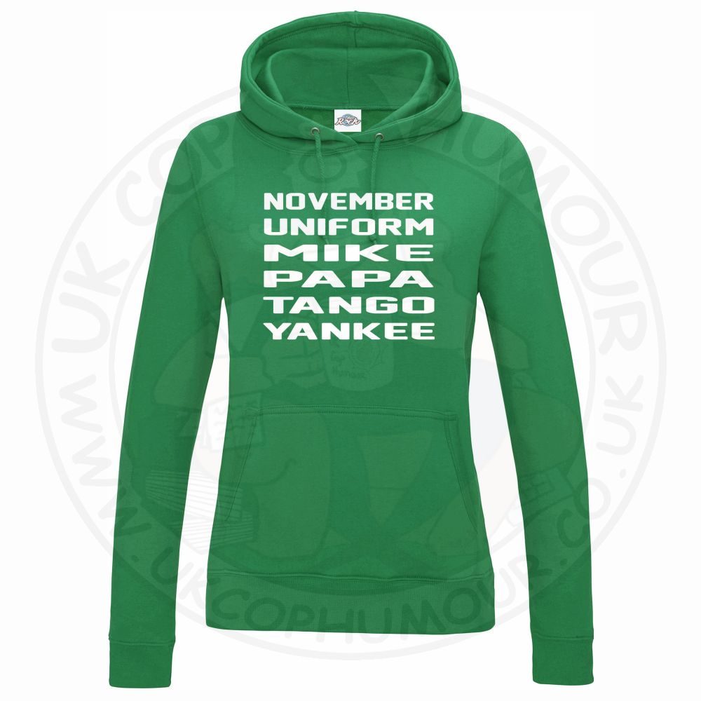 Womens November Uniform Mike Papa Tango Yankee Hoodie - Image 4