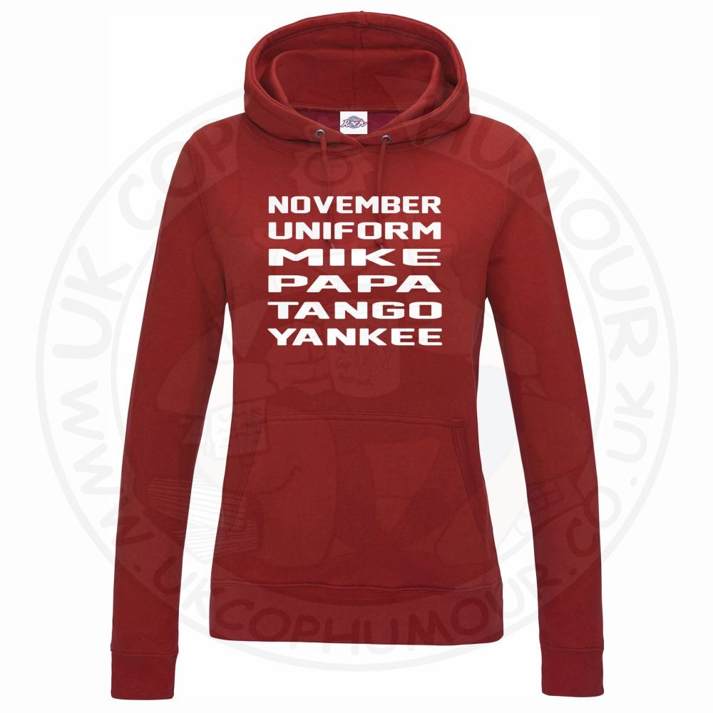 Womens November Uniform Mike Papa Tango Yankee Hoodie - Image 11