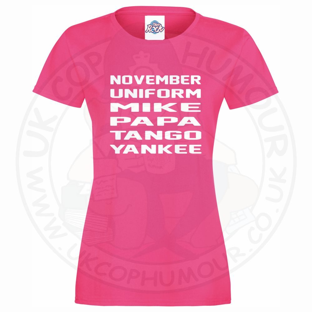 Womens November Uniform Mike Papa Tango Yankee T-Shirt