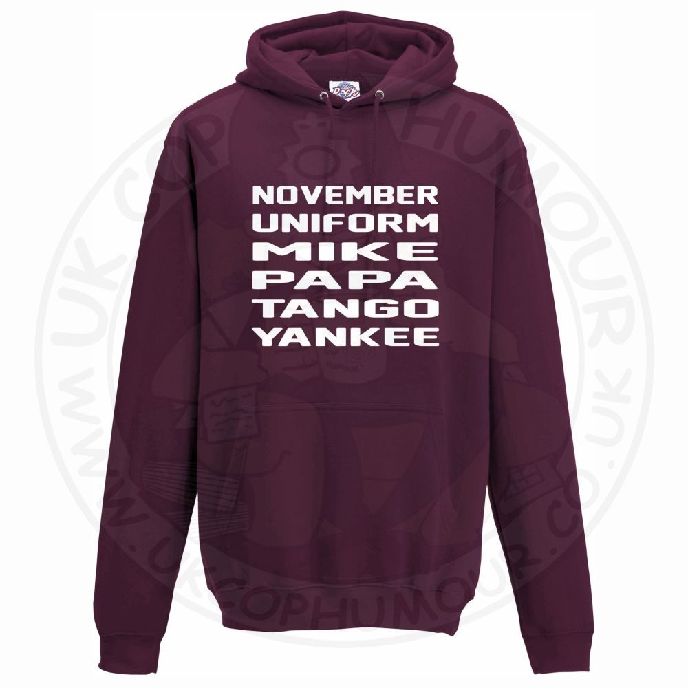 Unisex November Uniform Mike Papa Tango Yankee Hoodie - Image 7