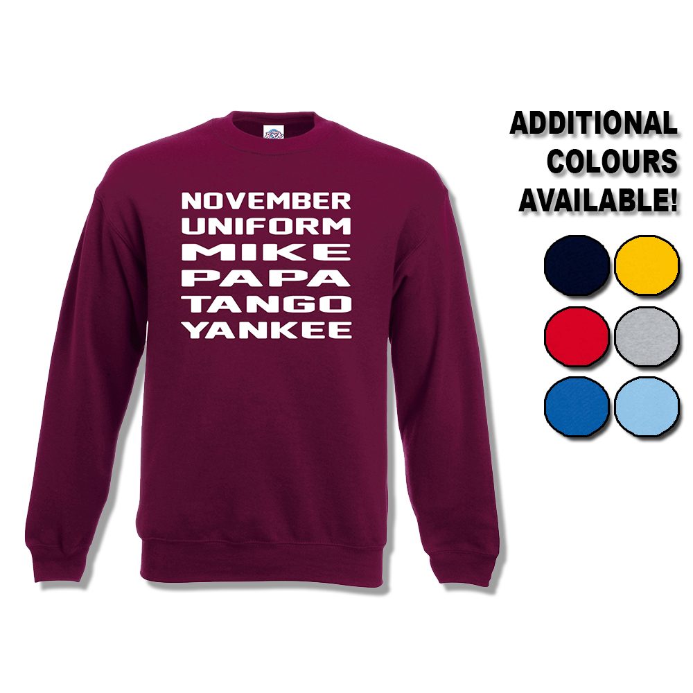 November Uniform Mike Papa Tango Yankee Sweatshirt