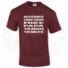 Mens November Uniform Mike Papa Tango Yankee T-Shirt - Image 10