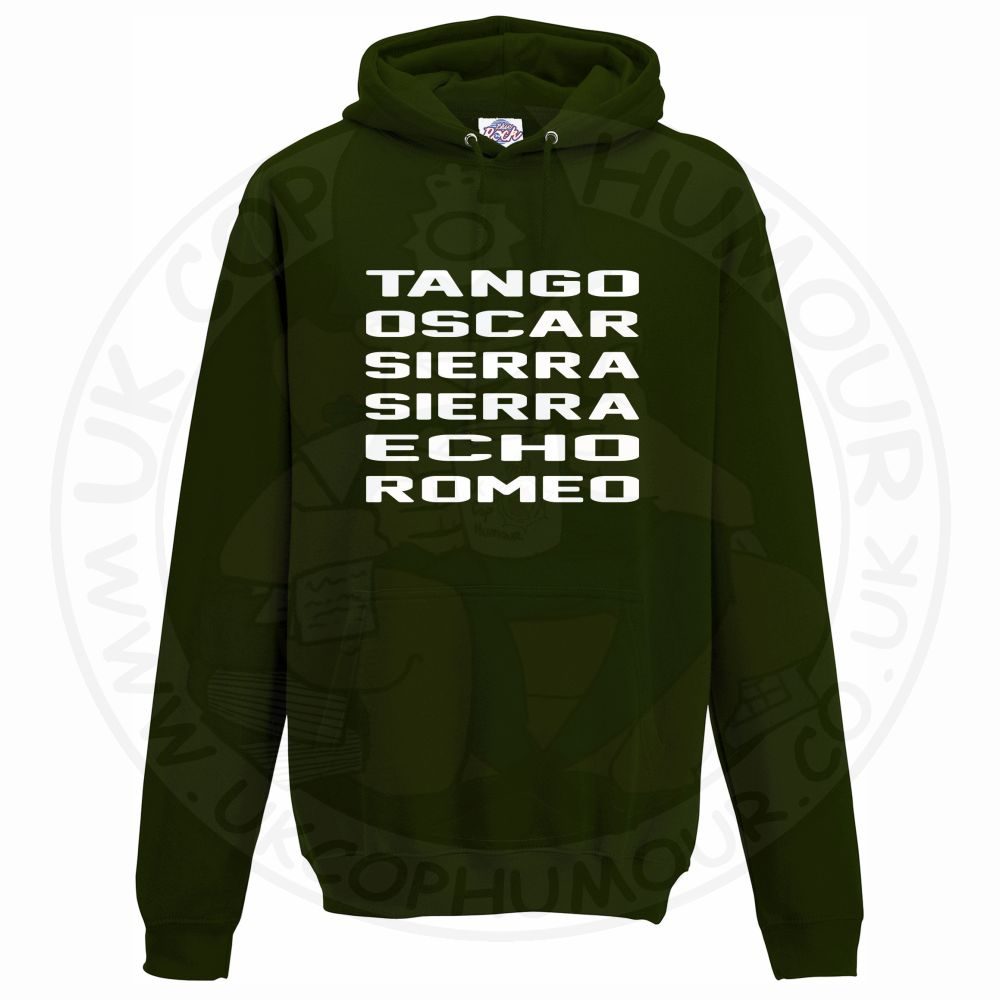 Unisex Tango Oscar Sierra Sierra Echo Romeo Hoodie - Image 4