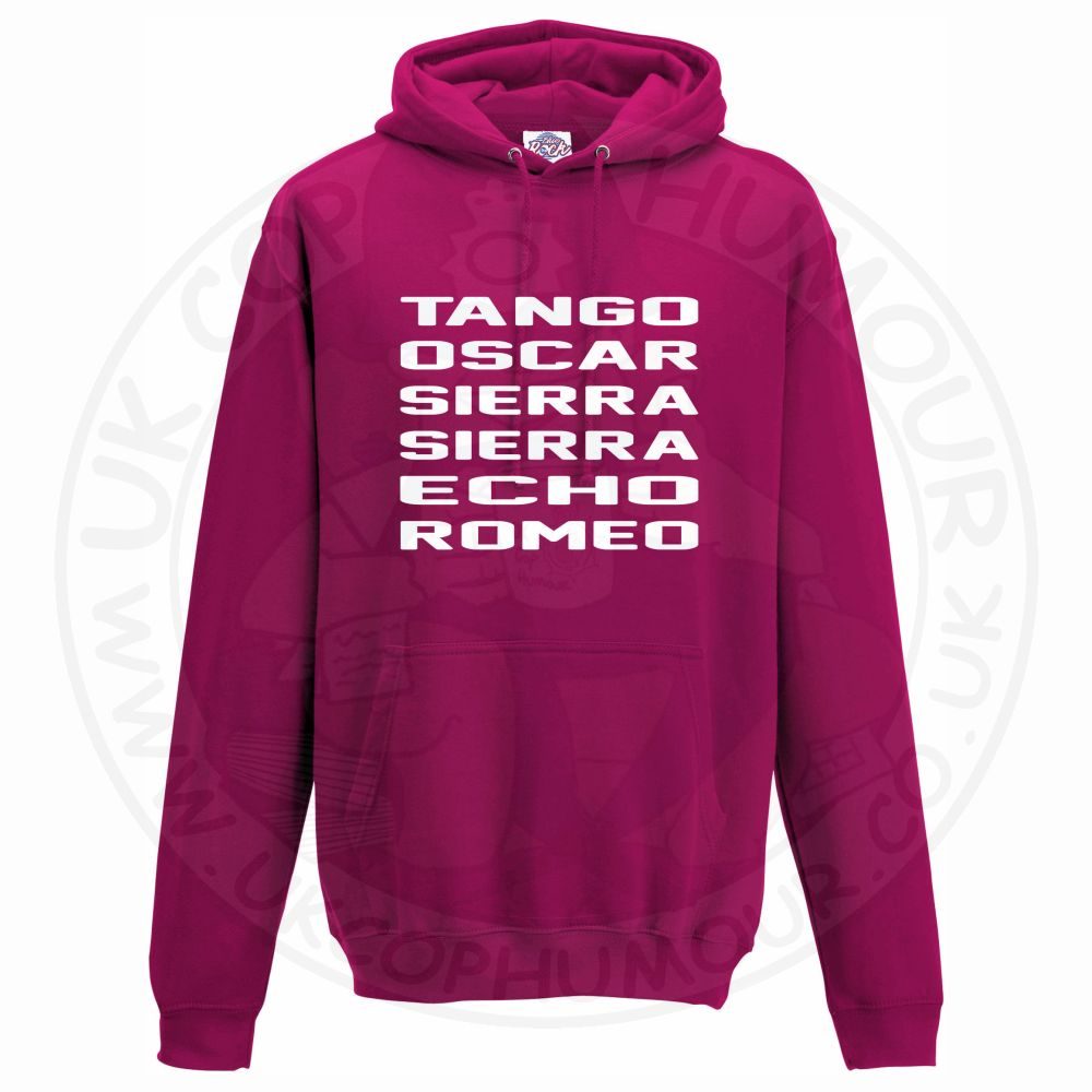 Unisex Tango Oscar Sierra Sierra Echo Romeo Hoodie - Image 7