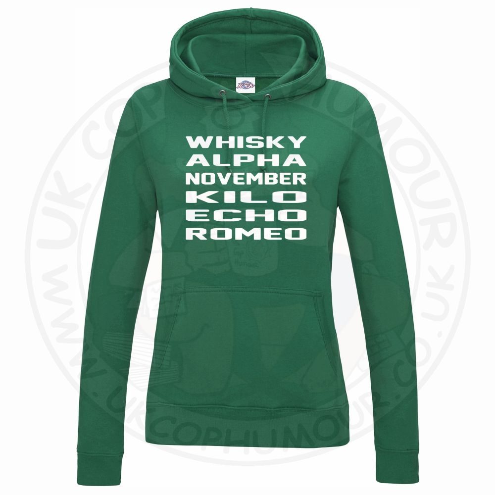 Womens Whisky Alpha November Kilo Echo Romeo Hoodie - Image 3
