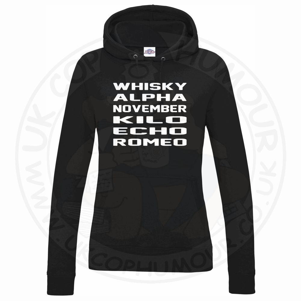 Womens Whisky Alpha November Kilo Echo Romeo Hoodie - Image 2