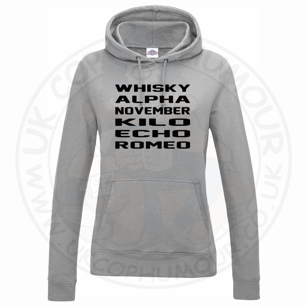 Womens Whisky Alpha November Kilo Echo Romeo Hoodie - Image 5