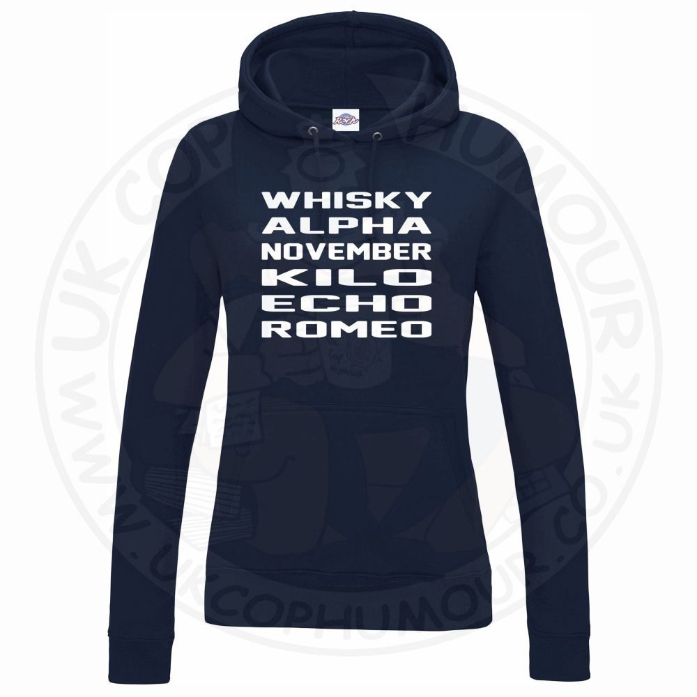 Womens Whisky Alpha November Kilo Echo Romeo Hoodie - Image 7