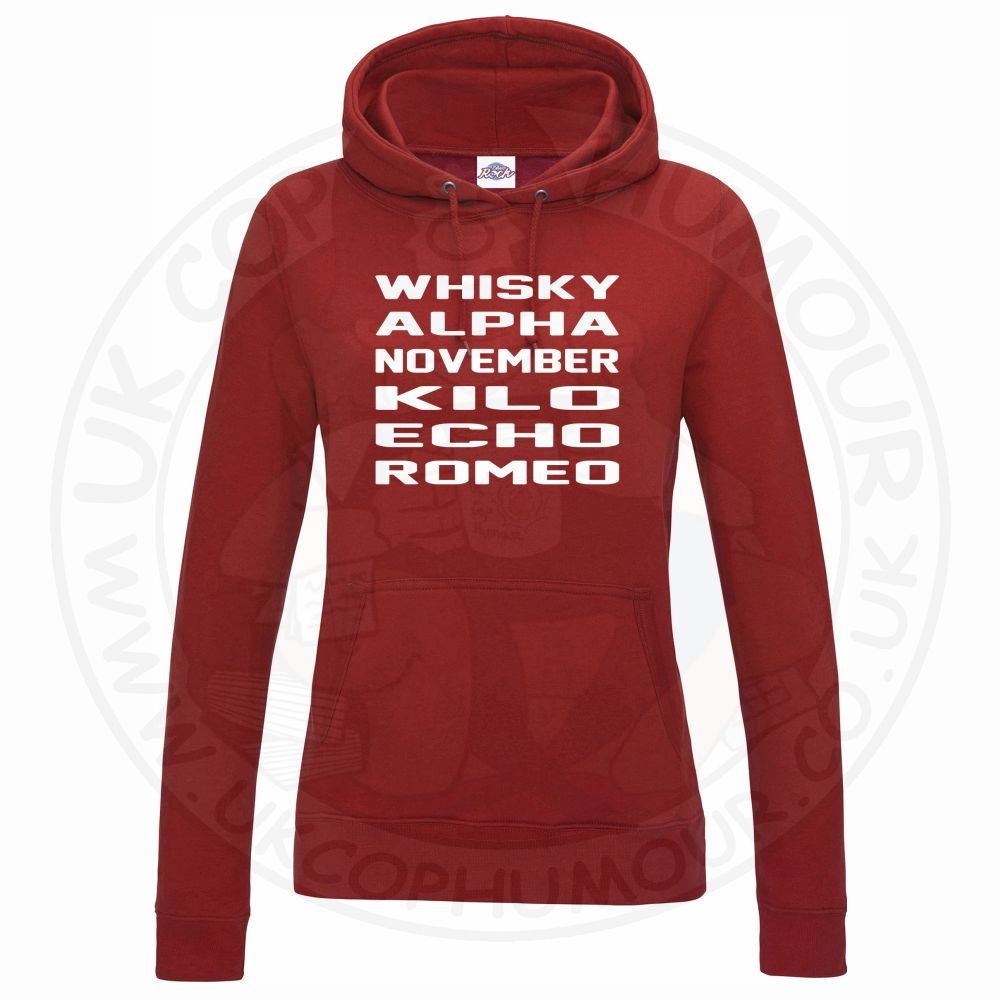 Womens Whisky Alpha November Kilo Echo Romeo Hoodie - Image 11