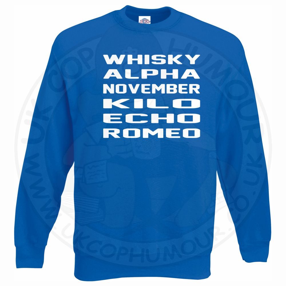 Whisky Alpha November Kilo Echo Romeo Sweatshirt - Image 8
