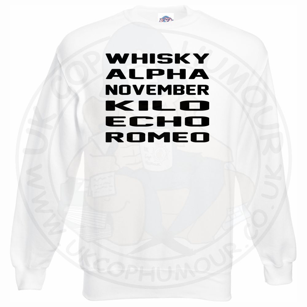 Whisky Alpha November Kilo Echo Romeo Sweatshirt - Image 10