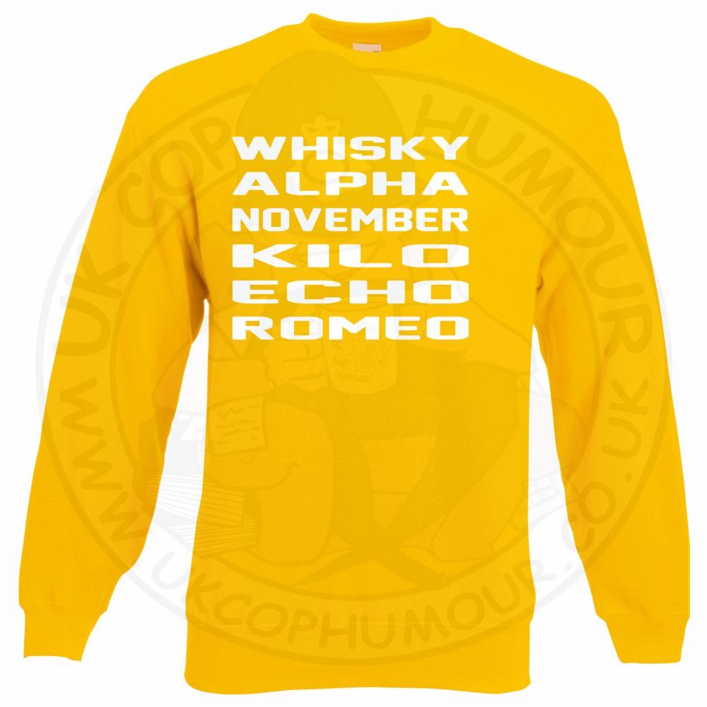 Whisky Alpha November Kilo Echo Romeo Sweatshirt - Image 11