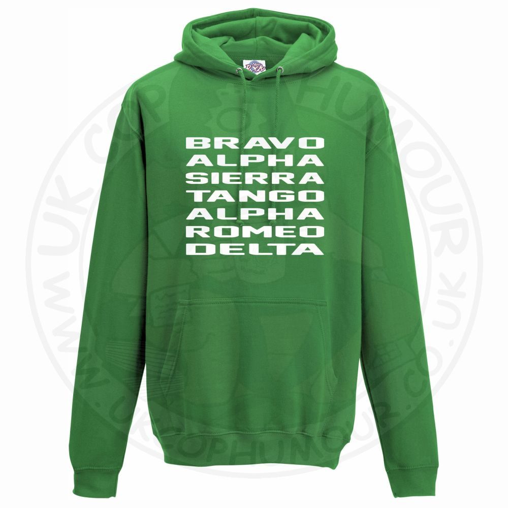 Unisex Bravo Alpha Sierra Tango Alpha Romeo Delta Hoodie - Image 4