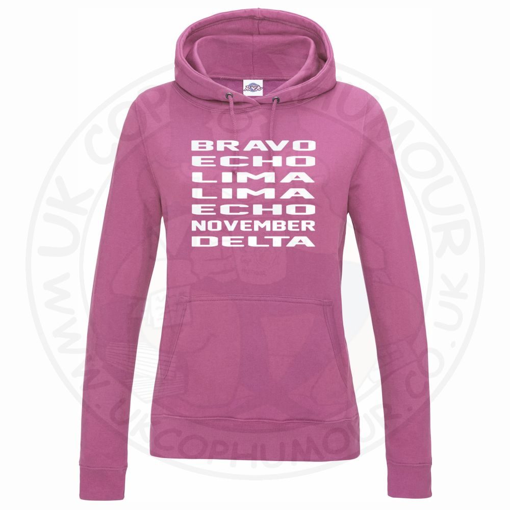 Womens Bravo Echo Lima Lima Echo November Delta Hoodie - Image 9