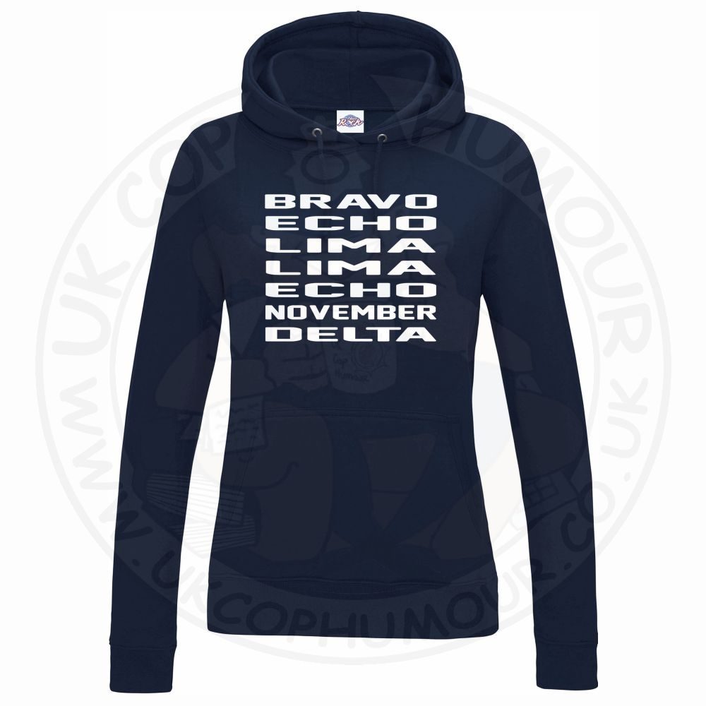 Womens Bravo Echo Lima Lima Echo November Delta Hoodie - Image 7