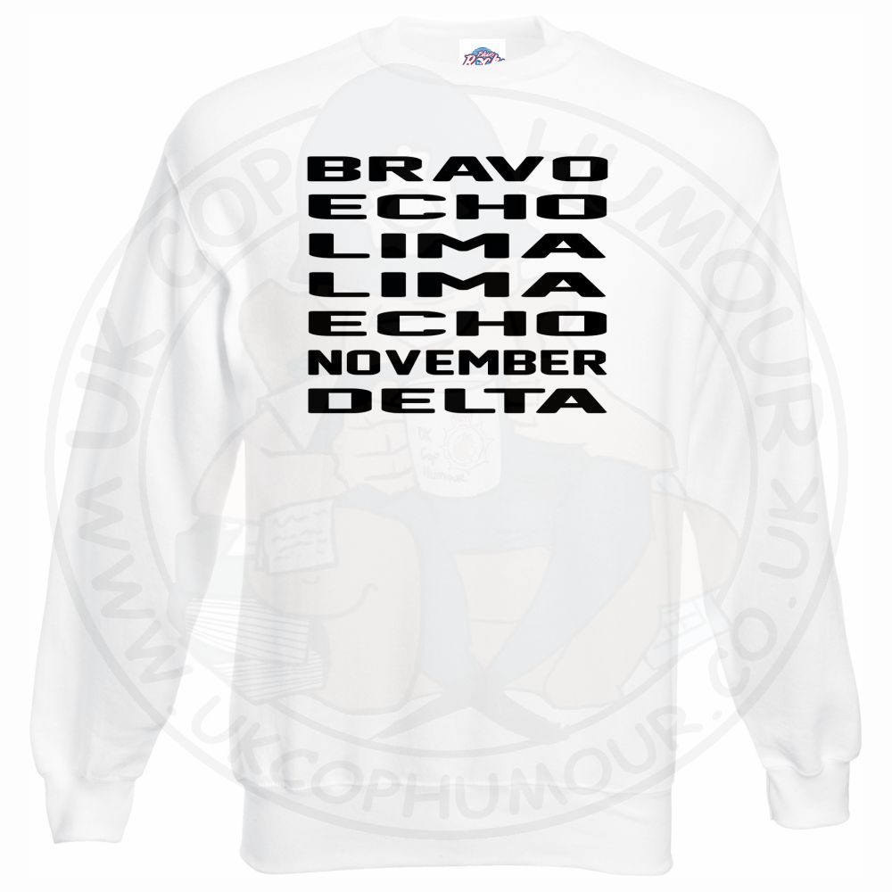 Bravo Echo Lima Lima Echo November Delta Sweatshirt - Image 10