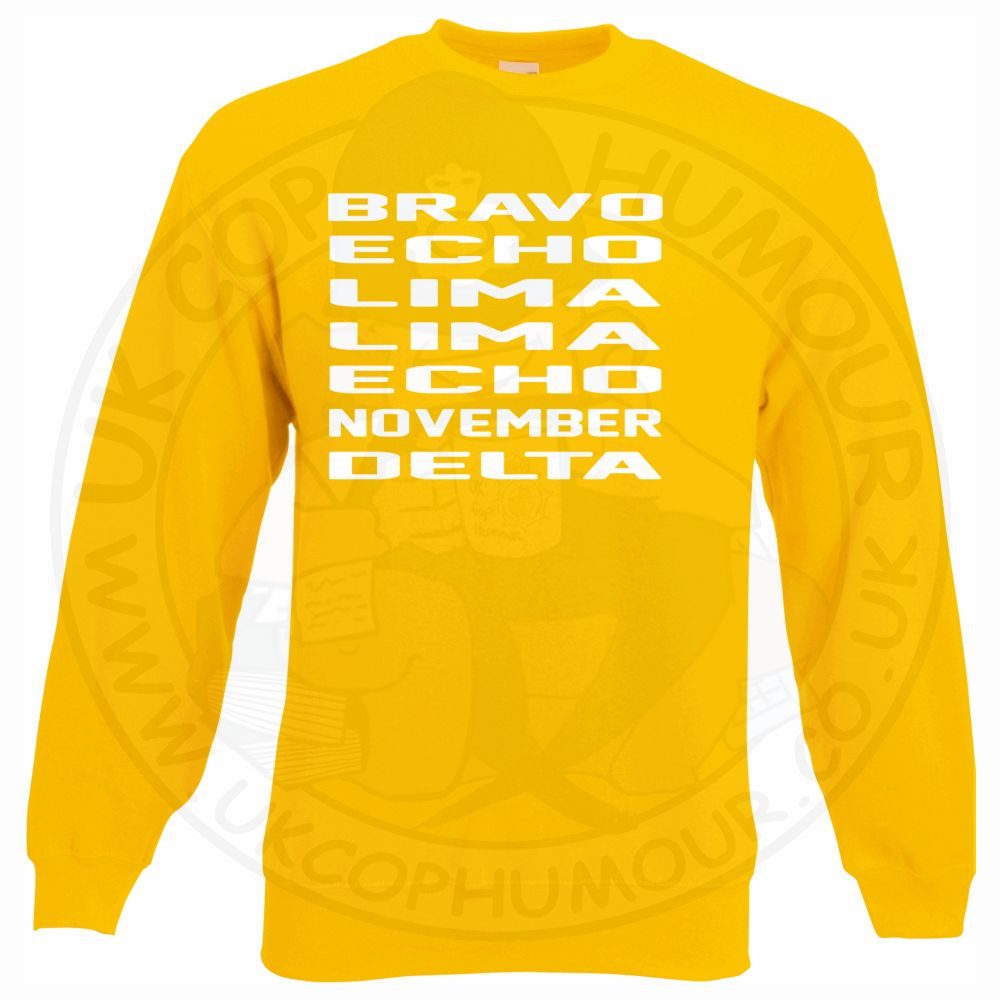 Bravo Echo Lima Lima Echo November Delta Sweatshirt - Image 11
