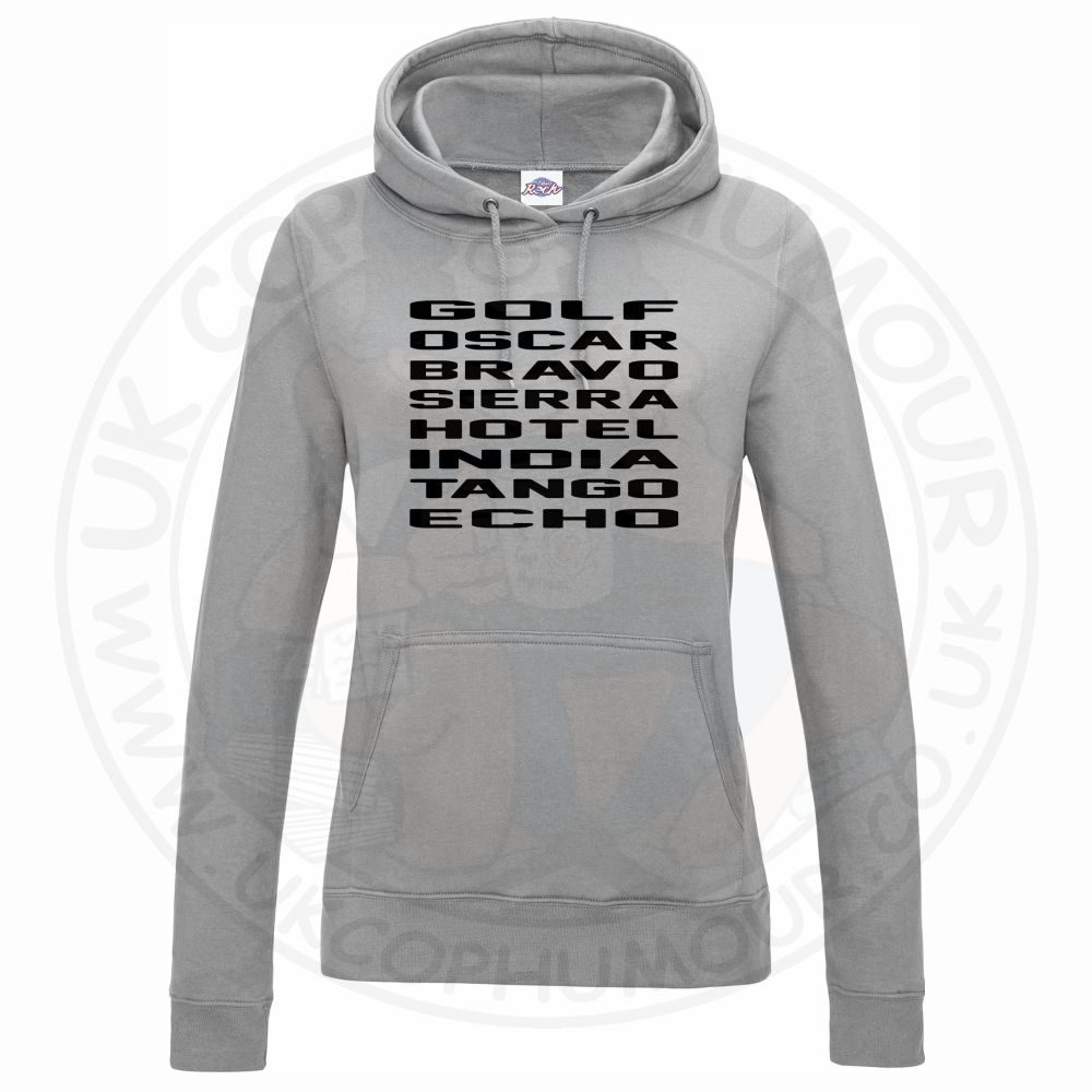 Womens Golf Oscar Bravo Sierra Hotel India Tango Echo Hoodie - Image 4