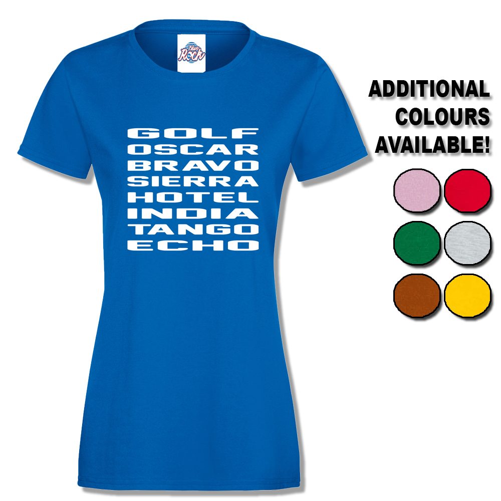 Womens Golf Oscar Bravo Sierra Hotel India Tango Echo T-Shirt