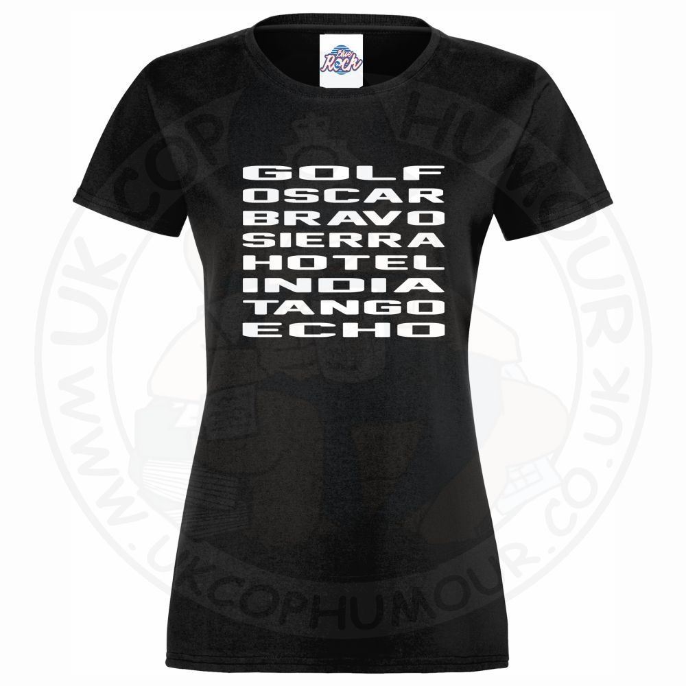 Womens Golf Oscar Bravo Sierra Hotel India Tango Echo T-Shirt - Image 2