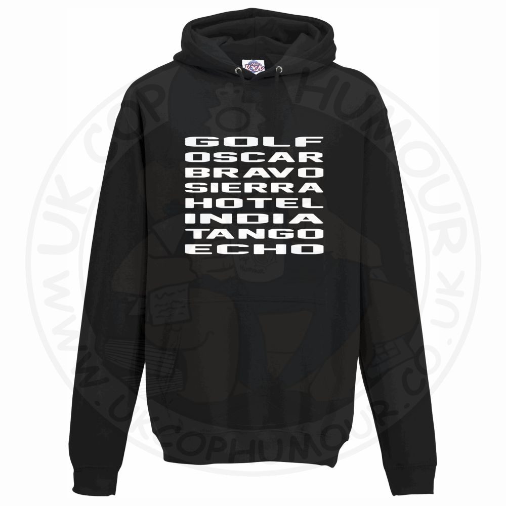 Unisex Golf Oscar Bravo Sierra Hotel India Tango Echo Hoodie - Image 3