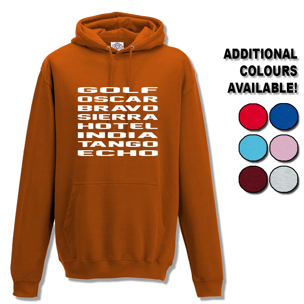 Unisex Golf Oscar Bravo Sierra Hotel India Tango Echo Hoodie
