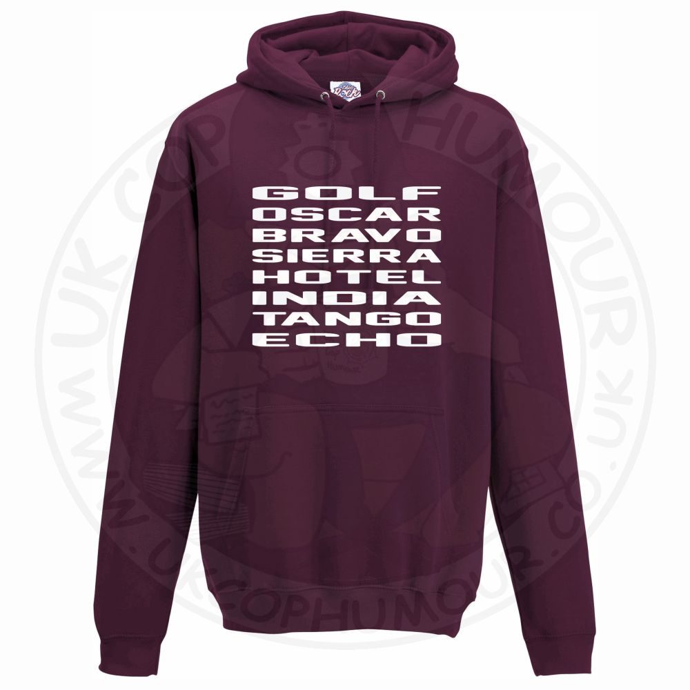 Unisex Golf Oscar Bravo Sierra Hotel India Tango Echo Hoodie - Image 8