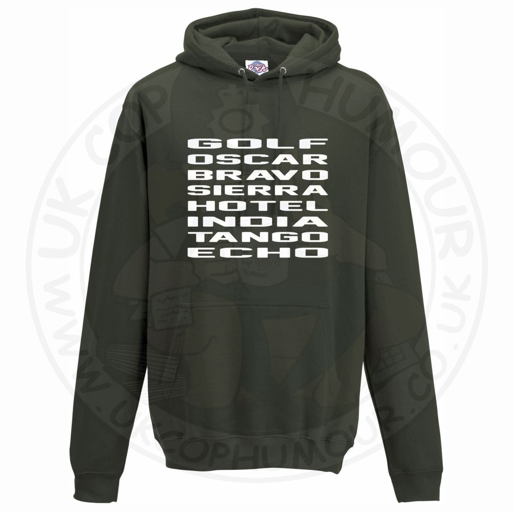Unisex Golf Oscar Bravo Sierra Hotel India Tango Echo Hoodie - Image 10