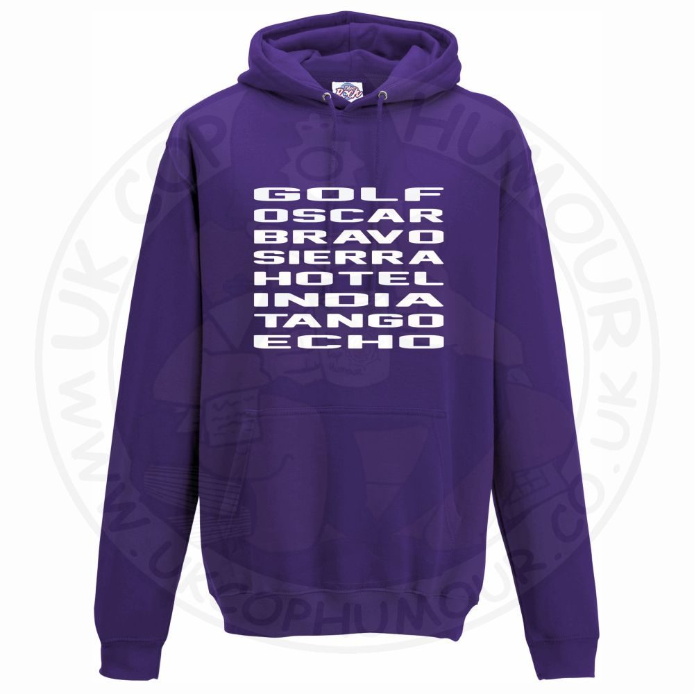 Unisex Golf Oscar Bravo Sierra Hotel India Tango Echo Hoodie - Image 11