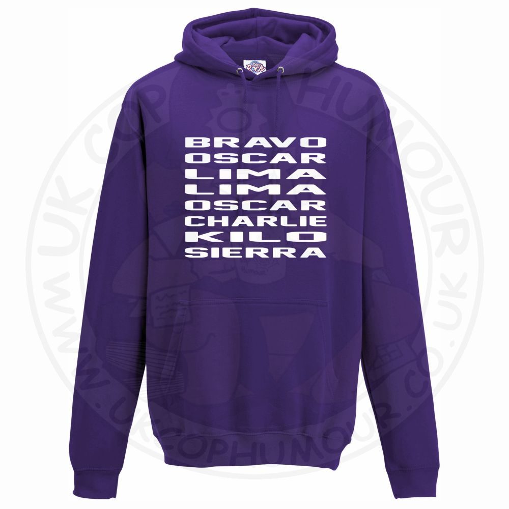 Unisex Bravo Oscar Lima Lima Oscar Charlie Kilo Sierra Hoodie - Image 12