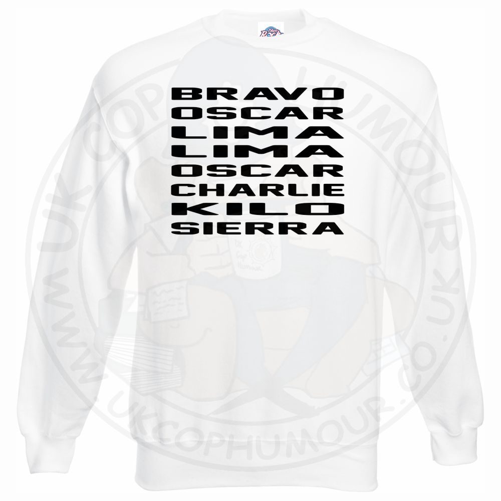 Bravo Oscar Lima Lima Oscar Charlie Kilo Sierra Sweatshirt - Image 10
