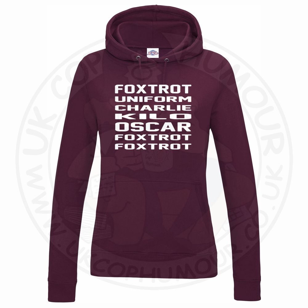 Womens Foxtrot Uniform Charlie Kilo Oscar Foxtrot Foxtrot Hoodie - Image 6