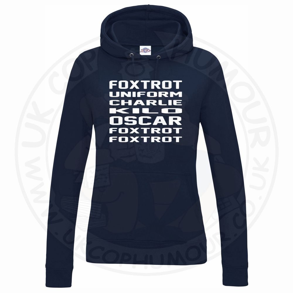 Womens Foxtrot Uniform Charlie Kilo Oscar Foxtrot Foxtrot Hoodie - Image 7