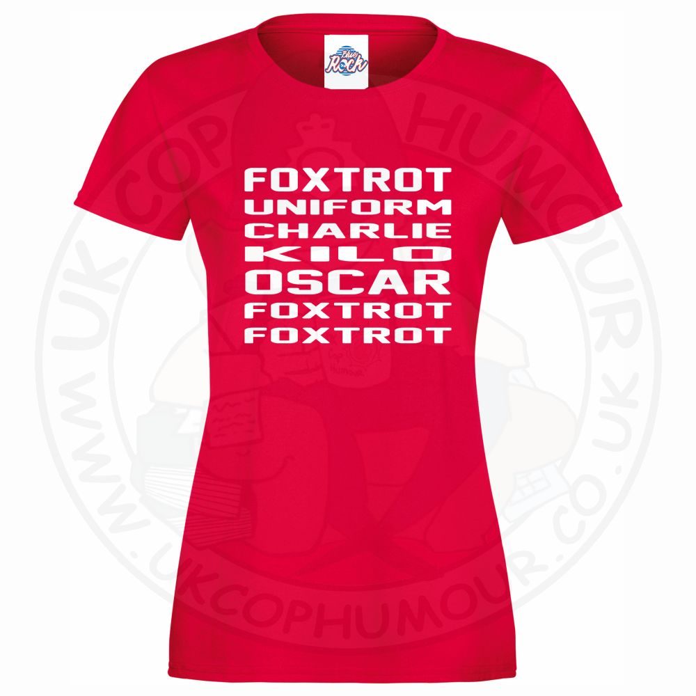 Womens Foxtrot Uniform Charlie Kilo Oscar Foxtrot Foxtrot T-Shirt - Image 7
